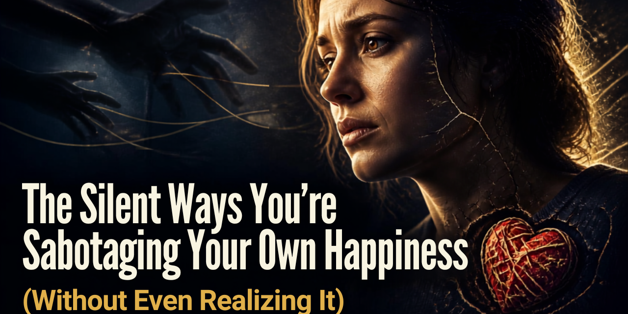 Silent Happiness Sabotage blog post thumbnail.