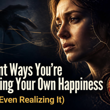 Silent Happiness Sabotage blog post thumbnail.